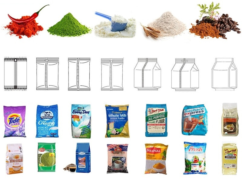 Automatic Powder Quad Seal Packing Machine Automatic Powder Quad Seal Packing Machine