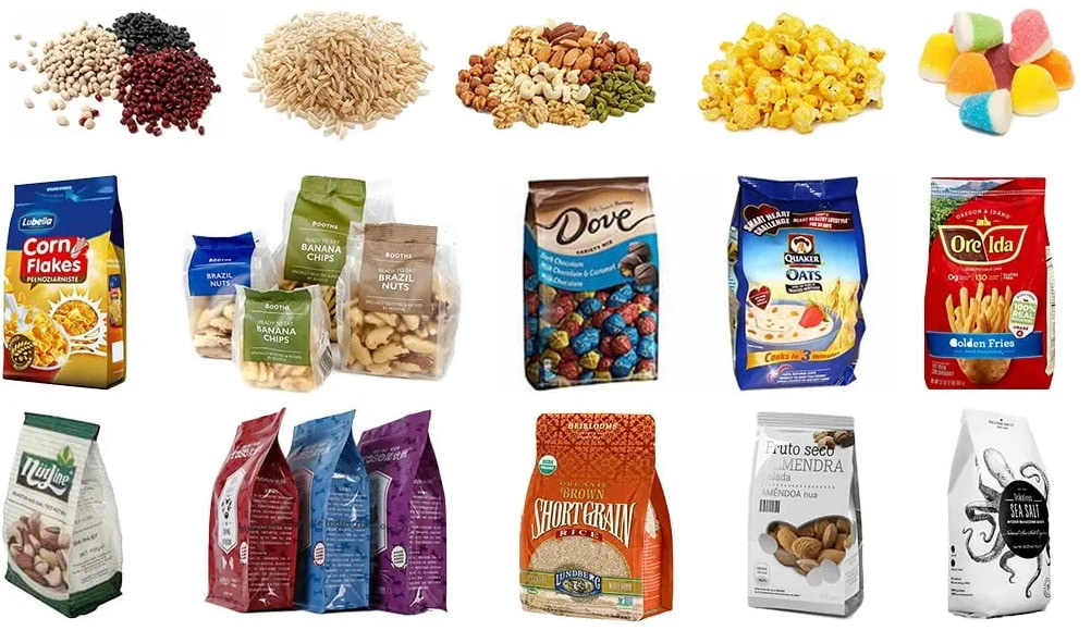 Vertical Granule Quad Seal Stand-up Bag Packing Machine