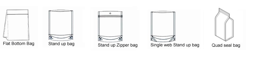 Vertical Granule Quad Seal Stand-up Bag Packing Machine